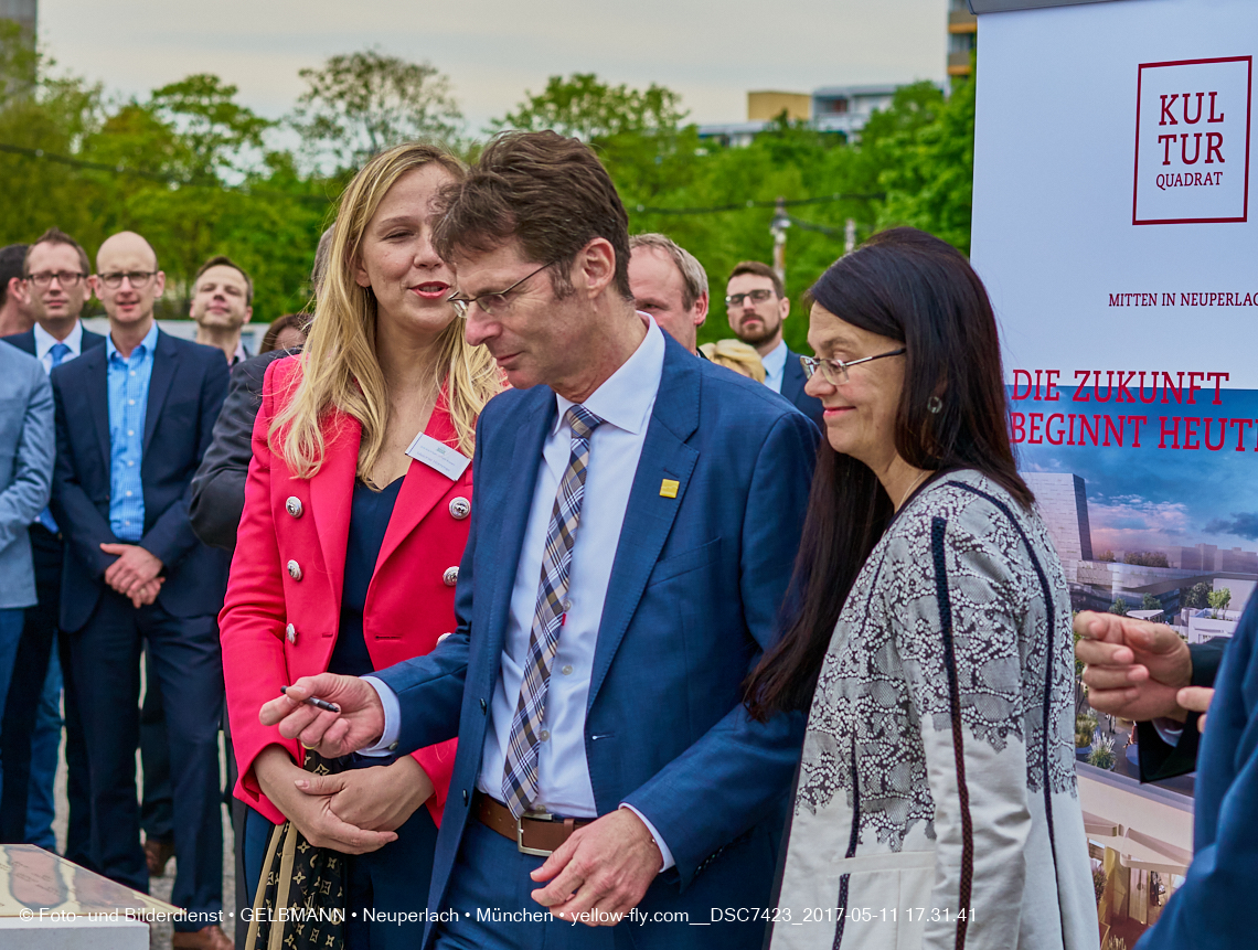 11. Mai 2017 - Grundsteinlegung für die LOGE und dem Kulturquadrat in Neuperlach